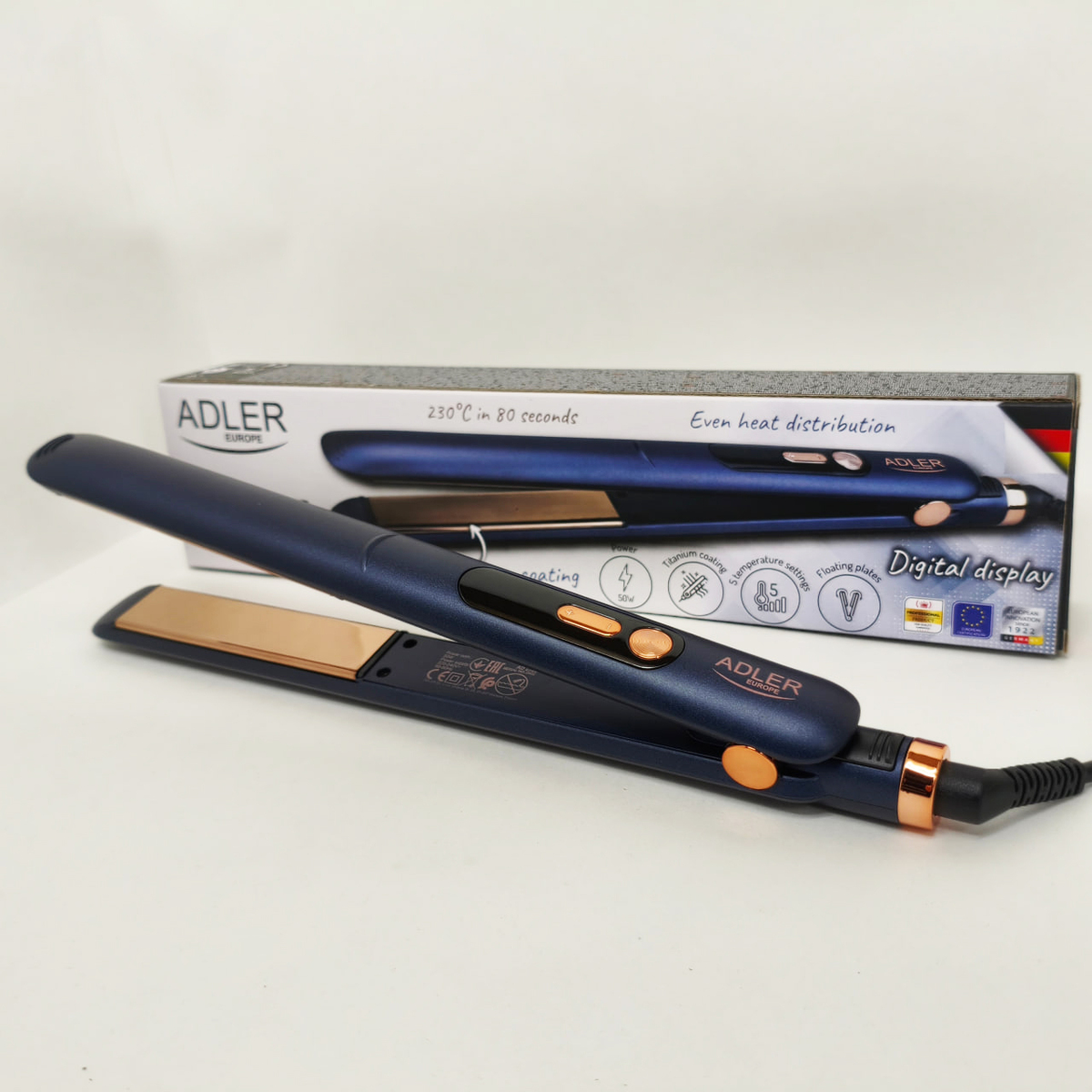 Выпрямитель для волос Adler AD 2328 50Вт (арт. 14272)