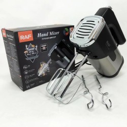 Миксер ручной на кухню RAF R-6630 5 скоростей 2 насадки 300 W, двухвенчиковый миксер, миксер для взбивания