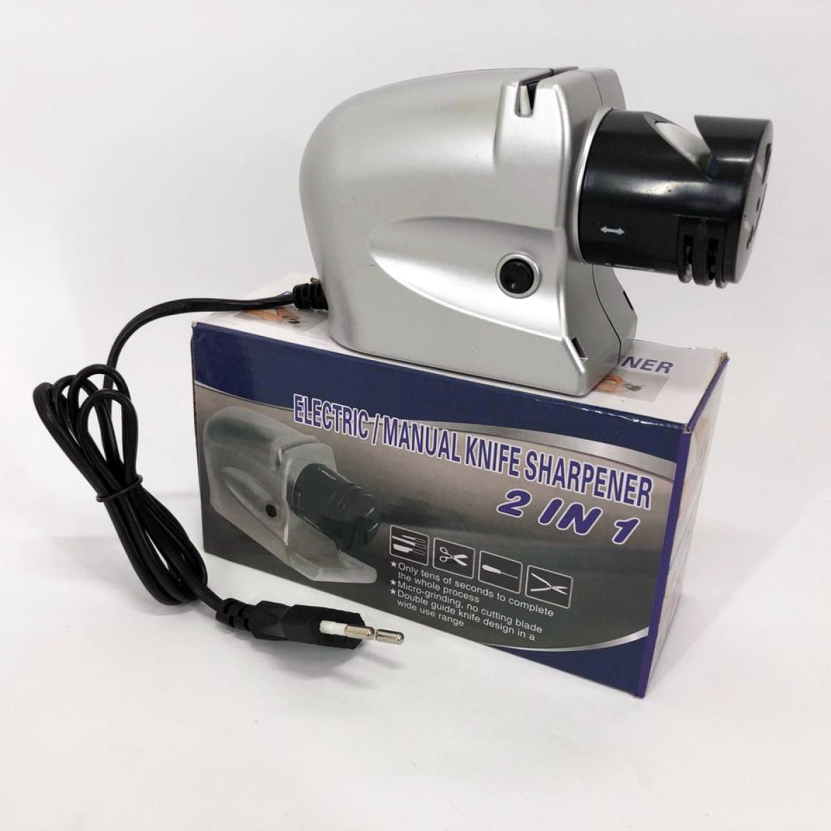 Электрическая точилка для ножей и ножниц ELECTRIC SHARPENER 220В, Электронная точилка для заточки ножей (арт. 22583)
