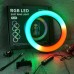 Кільцева світлодіодна лампа RGB LED RING MJ26 26 см з утримувачем телефону, кільцева лампа велика - фото 5