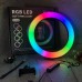 Кольцевая светодиодная лампа RGB LED RING MJ26 26 см с держателем телефона, кольцевая лампа большая - фото 6