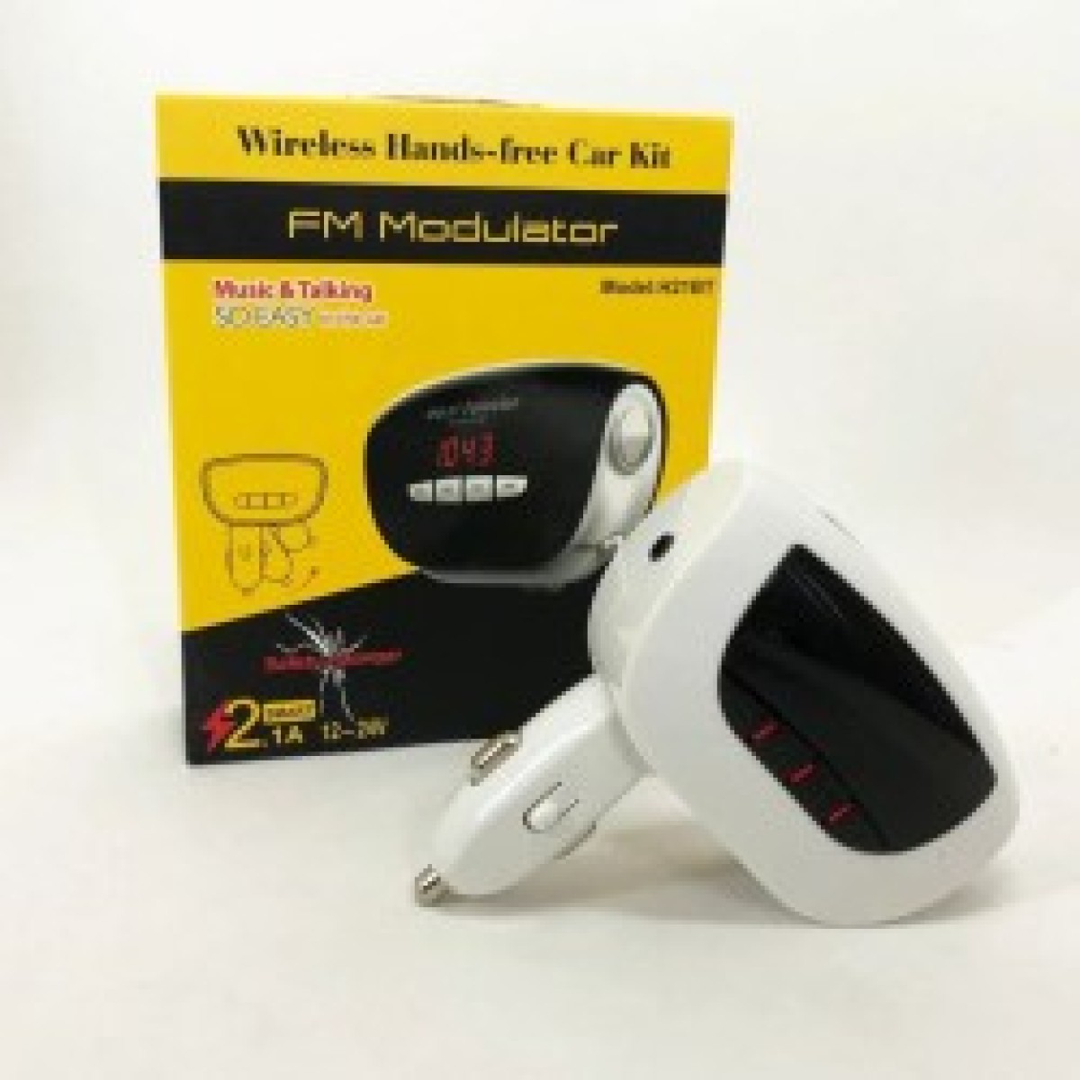 Автомобильный Трансмиттер FM модулятор MOD, Usb трансмиттер, Fm модулятор с аккумулятором. H21 BT (арт. 11921)
