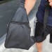 Сумка из натуральной кожи, слинг мужской черный, барсетка, кросс боди, Практичная сумка-мессенджер - фото 38