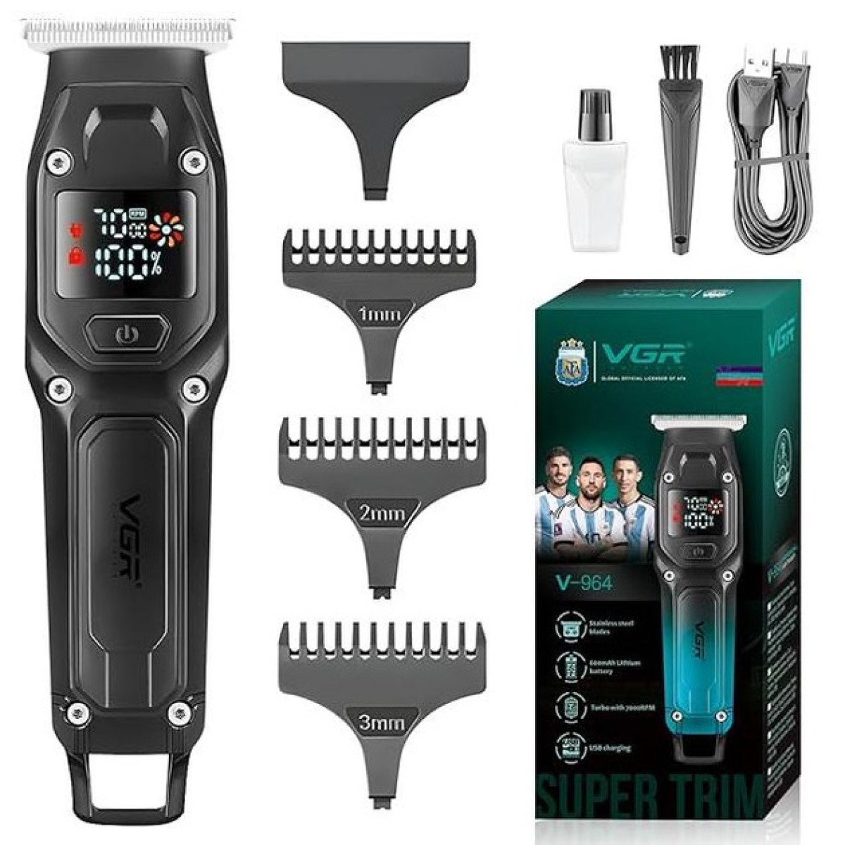 Машинка для стрижки VGR V-964. Цвет: черный (арт. 13815)