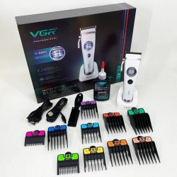 Аккумуляторная машинка для стрижки VGR V-880C. Цвет: белый