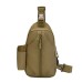 Тактична сумка через плече - водонепроникна сумка слінг з кордури на 4 кишені. Колір: койот - фото 3