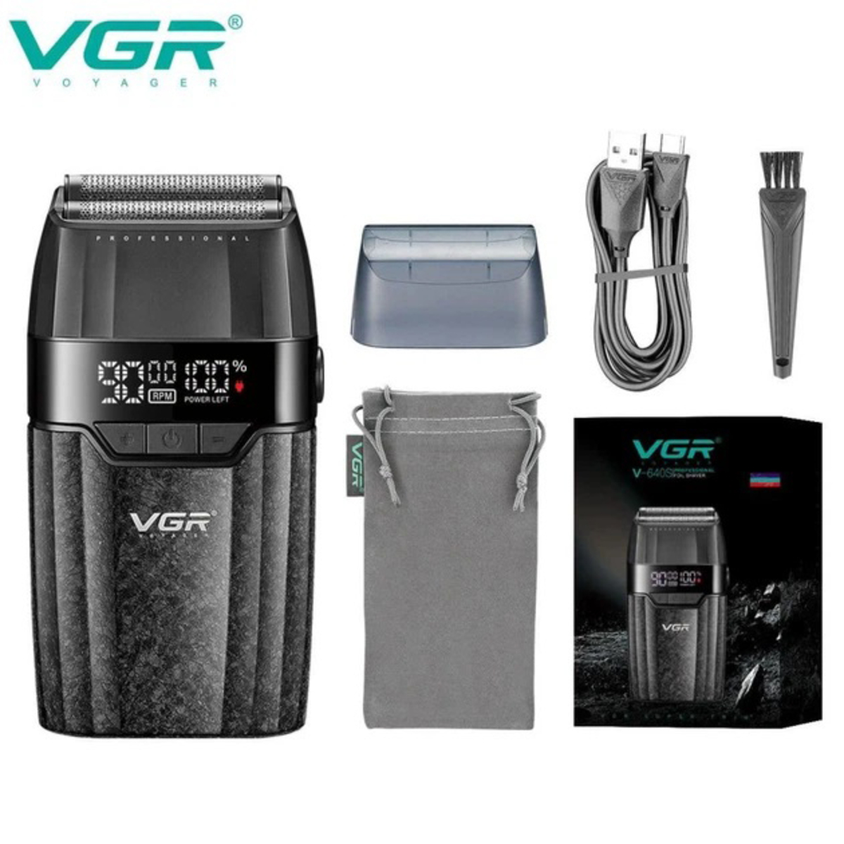 Электробритва VGR V-640S двойная сетка 9000 RPM