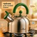 Чайник Unique со свистком UN-5302 2.5 л, хороший чайник со свистком, чайник на плиту. Цвет: зеленый - фото 13