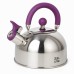 Чайник Unique со свистком UN-5302 2.5 л, красивый чайник для газовой плиты. Цвет: фиолетовый - фото 13