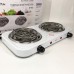 Плита електрична Suntera DP-1915 2000 Вт, потужна настільна електроплита, побутова плита. Колір: білий - фото 4