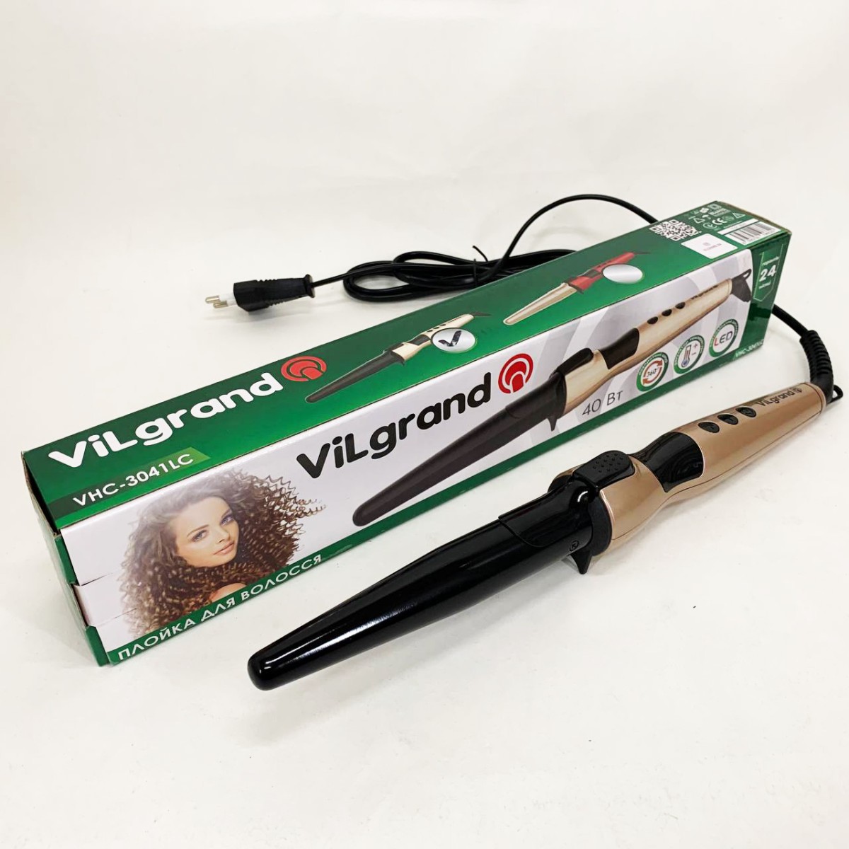 Плойка конусная ViLgrand VHC-3041LC. Цвет: золотой (арт. 13767)