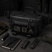 Тактична сумка-бананка через плече чорна з Cordura 1000D, поясна чоловіча сумка з VELCRO та карабіном - фото 5