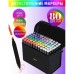 Набор скетч маркеров для рисования Touch 80 шт двусторонние профессиональные фломастеры для художников (арт. 11551) - фото 28