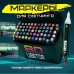Набор скетч маркеров для рисования Touch 80 шт двусторонние профессиональные фломастеры для художников (арт. 11551) - фото 48