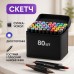 Набор скетч маркеров для рисования Touch 80 шт двусторонние профессиональные фломастеры для художников - фото 52