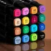 Набор скетч маркеров для рисования Touch 60 шт двусторонние профессиональные фломастеры для художников