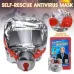 Маска противогаз из алюминиевой фольги, панорамный противогаз Fire mask защита головы от радиации