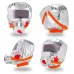 Маска противогаз из алюминиевой фольги, панорамный противогаз Fire mask защита головы от радиации