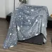 Светящийся в темноте плед плюшевое покрывало Blanket kids Magic Star 150х100 см флисовое одеяло. Цвет: серый