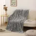 Светящийся в темноте плед плюшевое покрывало Blanket kids Magic Star 150х100 см флисовое одеяло. Цвет: серый