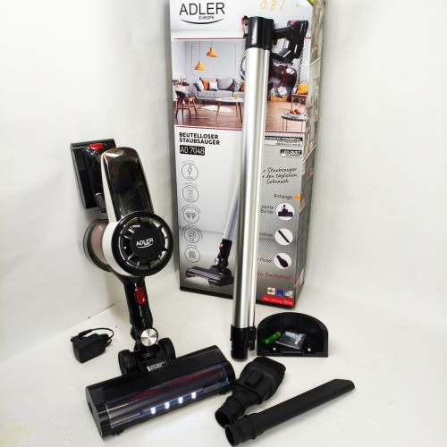 Вертикальний пилосос акумуляторний Adler AD 7048 350Вт для сухого прибирання без мішка