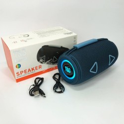 Bluetooth-колонка TG657 с RGB подсветкой 1500 mAh, музыкальные колонки для улицы. Цвет: синий