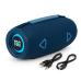 Bluetooth-колонка TG657 з RGB підсвічуванням 1500 mAh, музичні стовпчики для вулиці. Колір: синій - фото 14