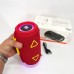 Bluetooth-колонка TG657 з RGB підсвічуванням 1500 mAh, бездротова колонка портативна потужна. Колір: червоний - фото 4