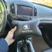 Автомобильные подушки 2 шт на подголовник Skoda / Шкода, из натуральной кожи, стильный аксессуар для вашего авто