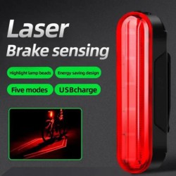 Велосипедный фонарь аккумуляторный LEADBIKE LD80-6LED с лазерной разметкой велофонарь, Фонарь стоп