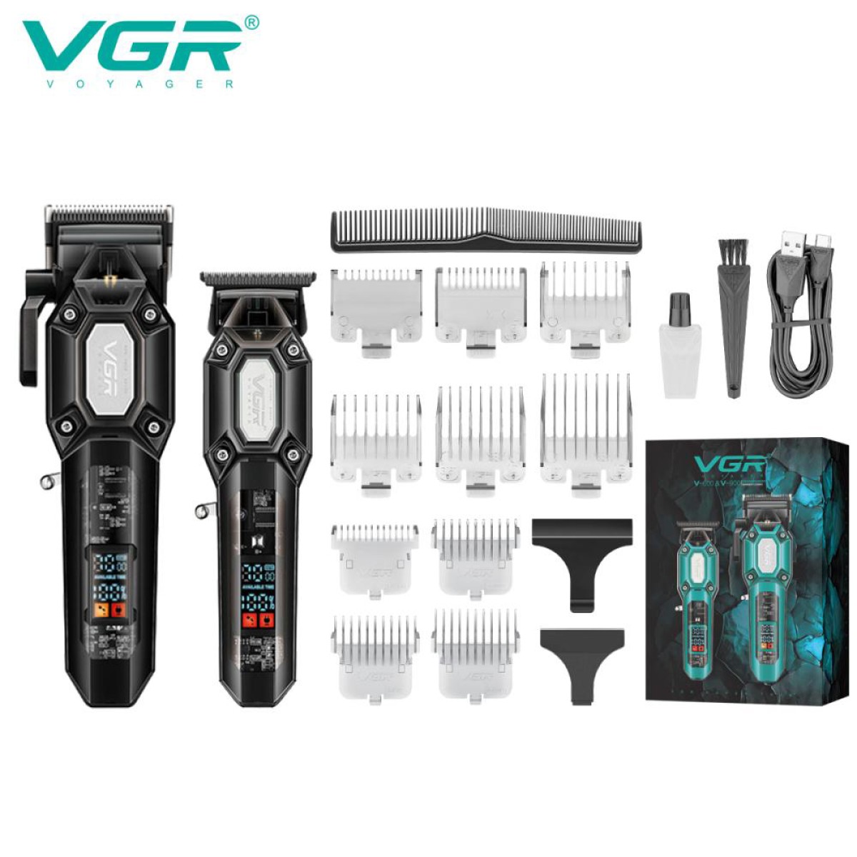 Комплект 2 до 1 VGR V-600 V-900. Колір: чорний (арт. 23329)