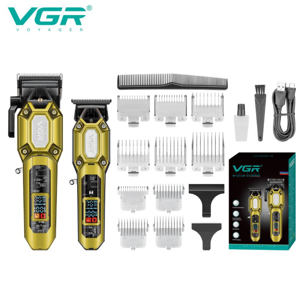 Комплект 2 до 1 VGR V-600 V-900. Колір: золотий (арт. 23185)