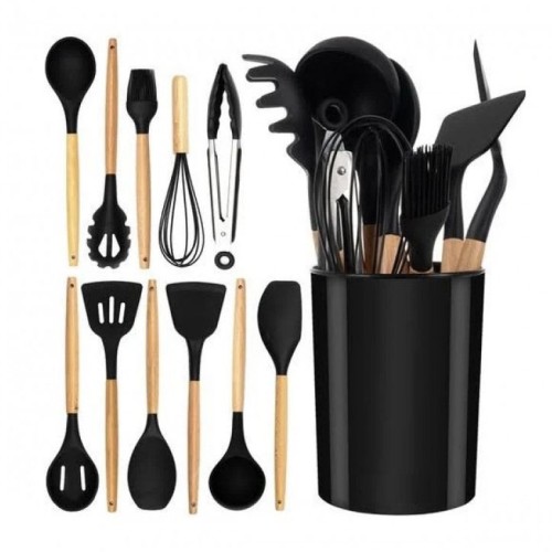 Набір кухонного приладдя 12 предметів з підставкою для зручного зберігання
