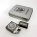 Дуговая электроимпульсная USB зажигалка Украина металлическая коробка HL-447. Цвет: черный