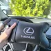 Набор автоподушек Lexus кожа Италия+ подарок, Автоподушки Лексус с вышивкой