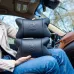 Премиальный набор автоподушек BMW из натуральной кожи – подушки + брелок.