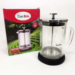 Френч-пресс с двойными стенками Con Brio CB-6480 800 мл, Заварник для чая с прессом многоразовый