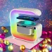 Ночник аккумуляторный RGB G3 с беспроводной зарядкой 15W и Bluetooth колонкой 3W Настольная смарт лампа