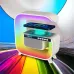 Ночник аккумуляторный RGB G3 с беспроводной зарядкой 15W и Bluetooth колонкой 3W Настольная смарт лампа