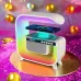 Ночник аккумуляторный RGB G3 с беспроводной зарядкой 15W и Bluetooth колонкой 3W Настольная смарт лампа