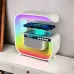 Ночник аккумуляторный RGB G3 с беспроводной зарядкой 15W и Bluetooth колонкой 3W Настольная смарт лампа