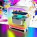 Ночник аккумуляторный RGB G3 с беспроводной зарядкой 15W и Bluetooth колонкой 3W Настольная смарт лампа
