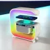 Ночник аккумуляторный RGB G3 с беспроводной зарядкой 15W и Bluetooth колонкой 3W Настольная смарт лампа