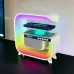 Ночник аккумуляторный RGB G3 с беспроводной зарядкой 15W и Bluetooth колонкой 3W Настольная смарт лампа
