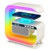 Ночник аккумуляторный RGB G3 с беспроводной зарядкой 15W и Bluetooth колонкой 3W Настольная смарт лампа - фото 46