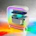 Ночник аккумуляторный RGB G3 с беспроводной зарядкой 15W и Bluetooth колонкой 3W Настольная смарт лампа - фото 9