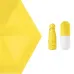 Компактный зонтик в капсуле-футляре Желтый, маленький зонт в капсуле. Цвет: желтый