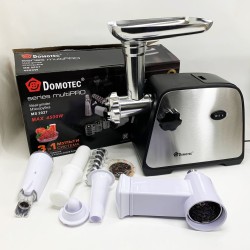 Электрическая мясорубка Domotec MS-2027 4500 Вт с насадкой для томатов, колбас и терками