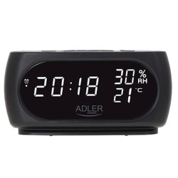 Настольные часы-будильник Adler AD 1186 Black