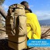 Армейский рюкзак тактический 70 л  + Подсумок  Водонепроницаемый туристический рюкзак. Цвет: койот - фото 10